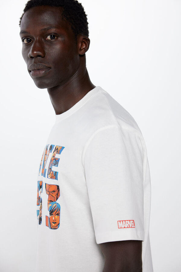 Springfield T-shirt Marvel bege