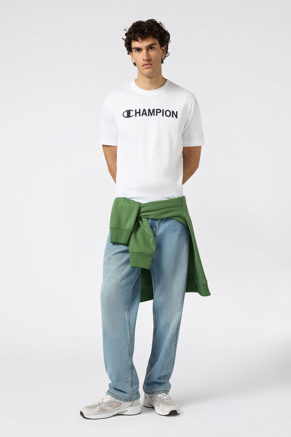 Champion Camiseta cuello caja Champion blanco