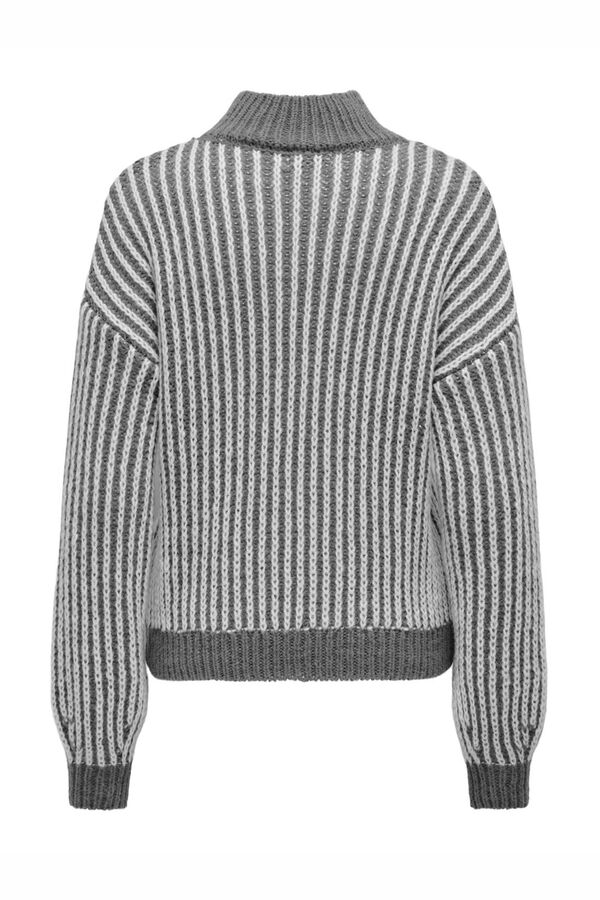 JDY Camisola de manga comprida  cinzento