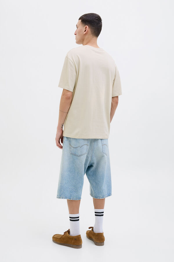 Jack & Jones Camiseta relaxed fit estampada gris