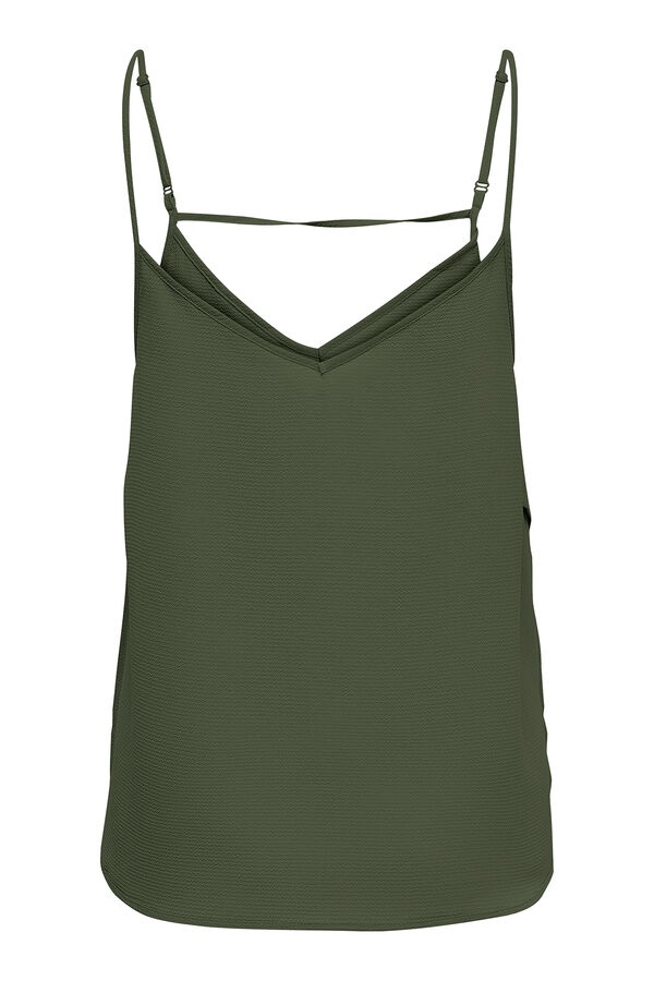 Only Top com alça fina verde