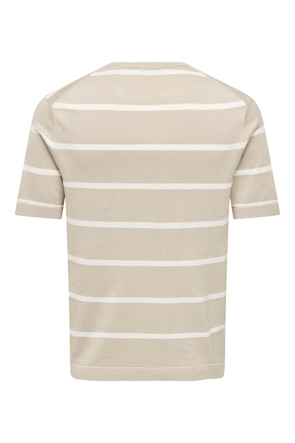 Only & Sons malha masculina de regular fit cinzento