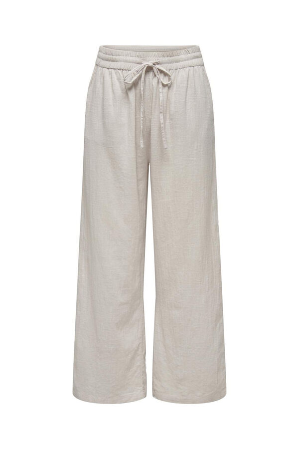 Only Cal&ccedil;as compridas fluidas castanho