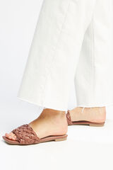 Pimkie Mules trenzados marr&oacute;n