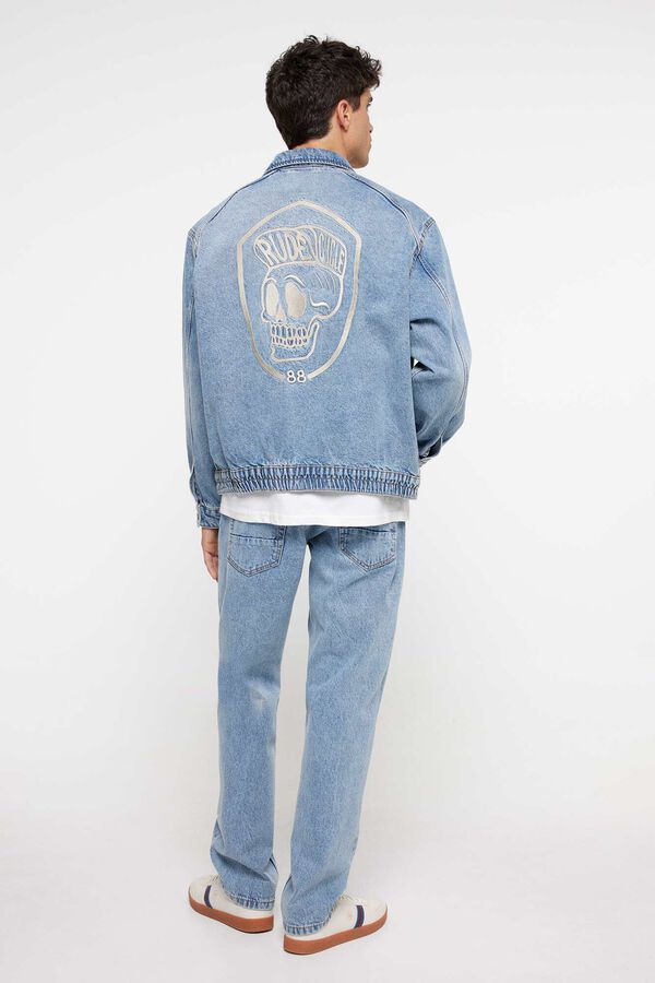 Springfield Jeans straight lavado medio azul