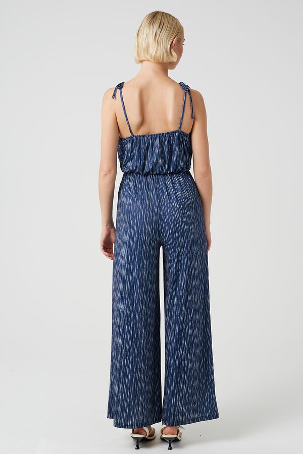 Brave Soul Mono largo estampado topos azul