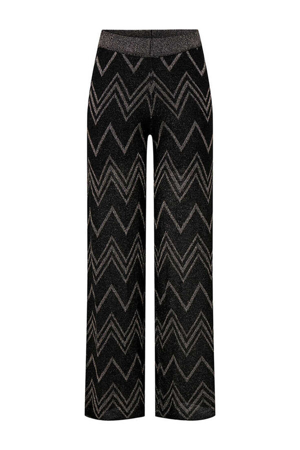 Only Calças largas brilho preto