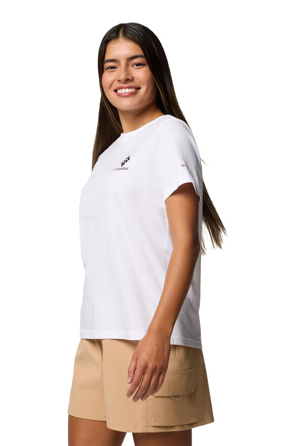 Columbia Camiseta feminina com estampado Rolling Bend™ da Columbia branco