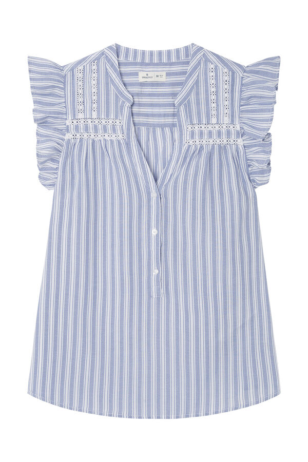 Springfield Blusa lace inserido azul