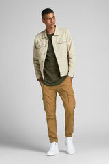 Jack & Jones Pantal&oacute;n cargo slim fit marr&oacute;n