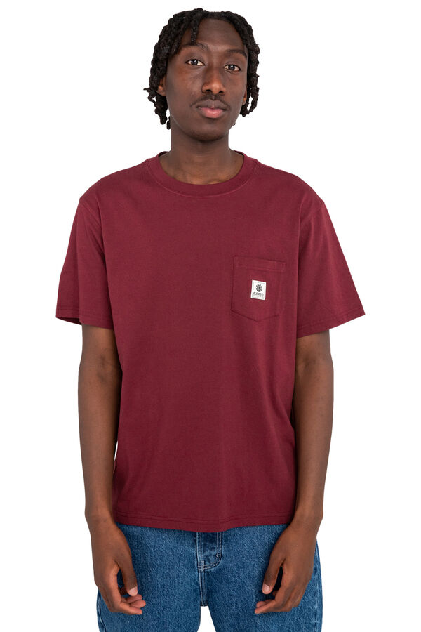 Element Basic Pocket - Camiseta para Hombre rojo