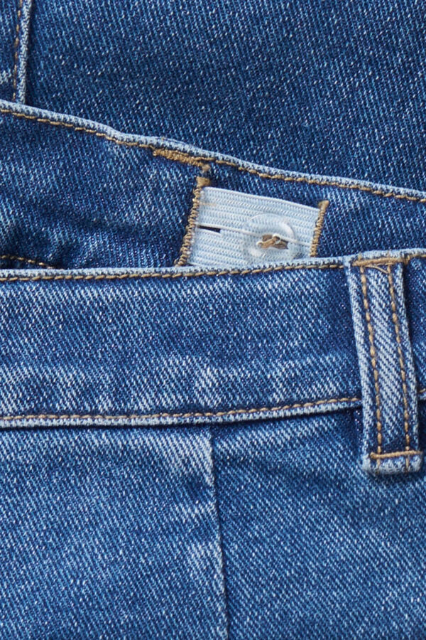 Only Girls Saia jeans para menina azul