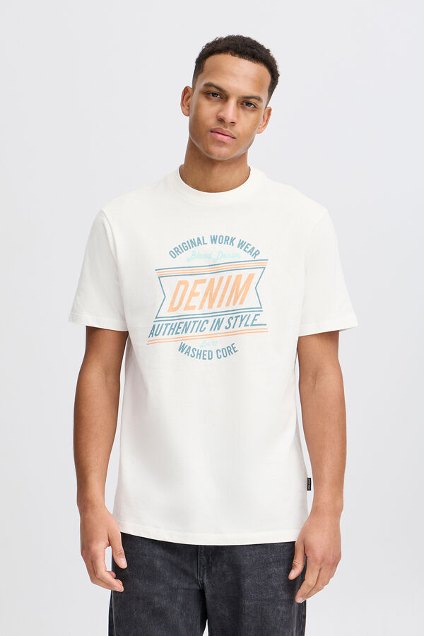 Blend Pacote com 3 camisetas de algod&atilde;o  branco