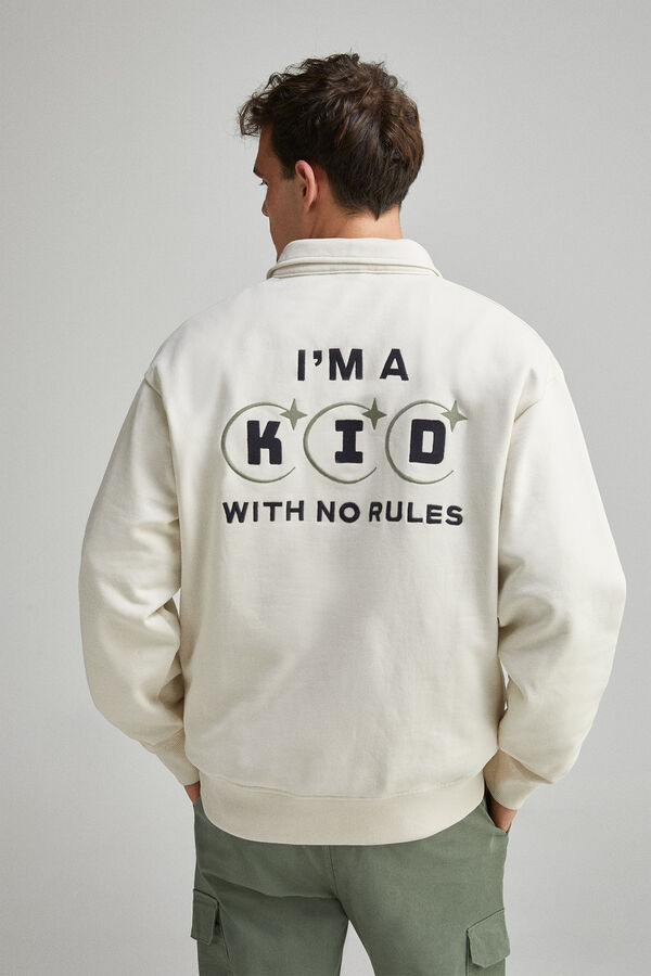 Springfield Sudadera polo blanco