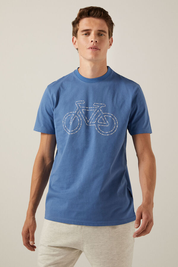 Springfield T-shirt bicicleta azul royal