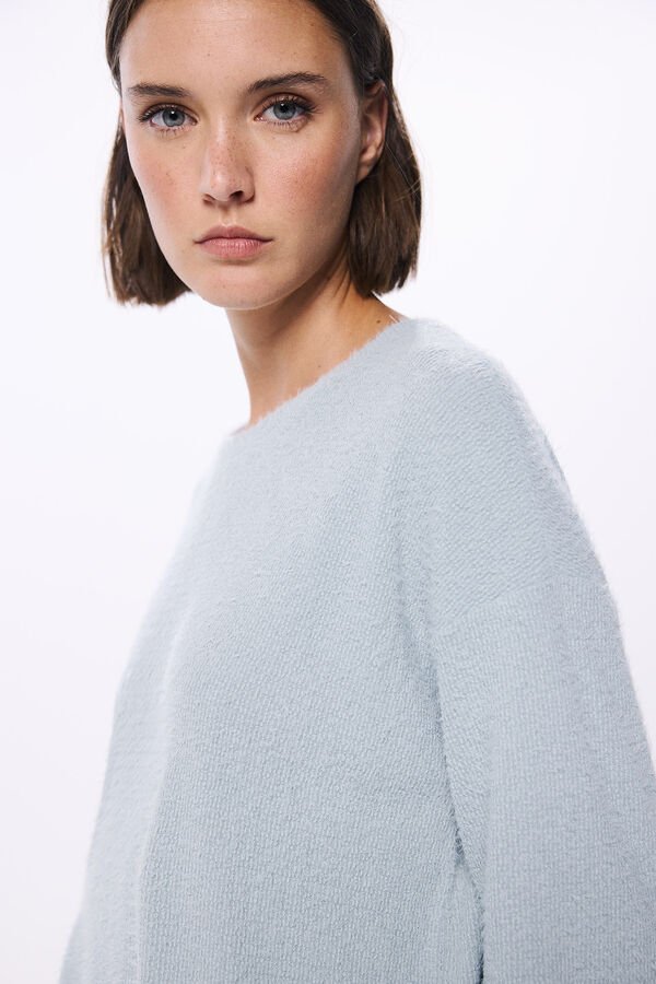 Springfield Camiseta estructura chenilla azul