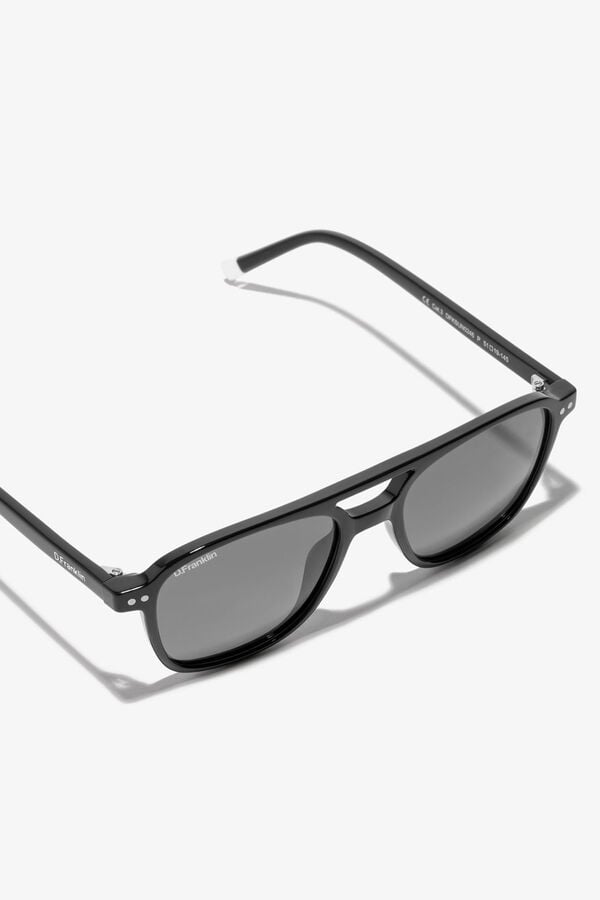 D.Franklin Gafas de sol doble puente polarizadas negro