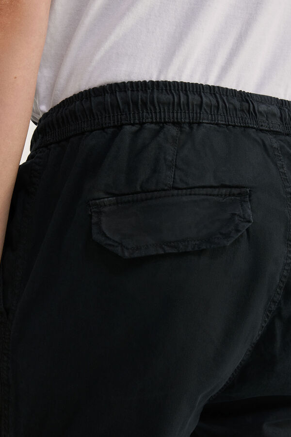 Springfield Pantalón multibolsillos negro