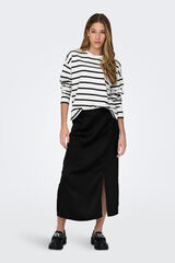 Only Saia midi abertura preto