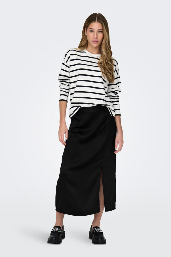 Only Saia midi abertura preto