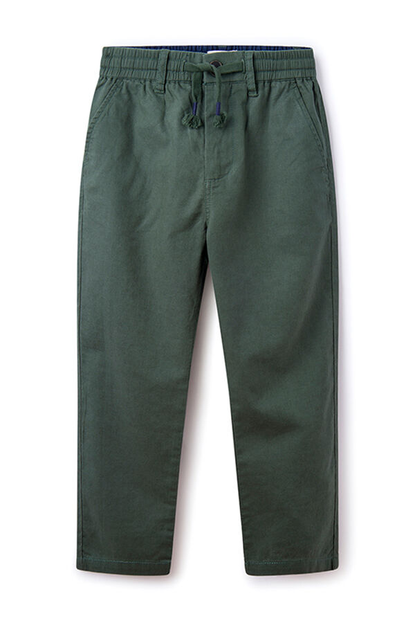 Springfield Kids Pantalon chino lino ni&ntilde;o verde