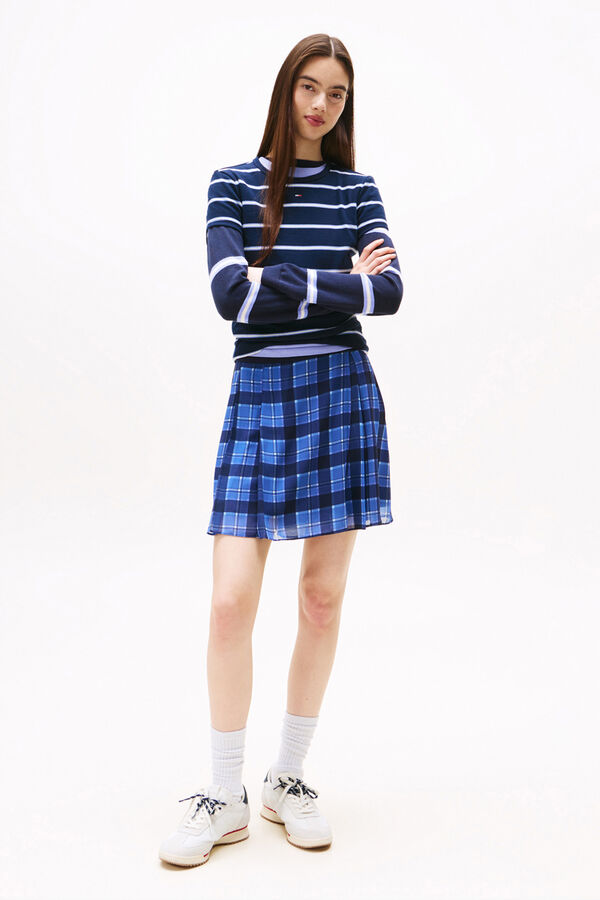 Tommy Jeans T&ecirc;nis Tommy Jeans branco com detalhes em azul e vermelho azul