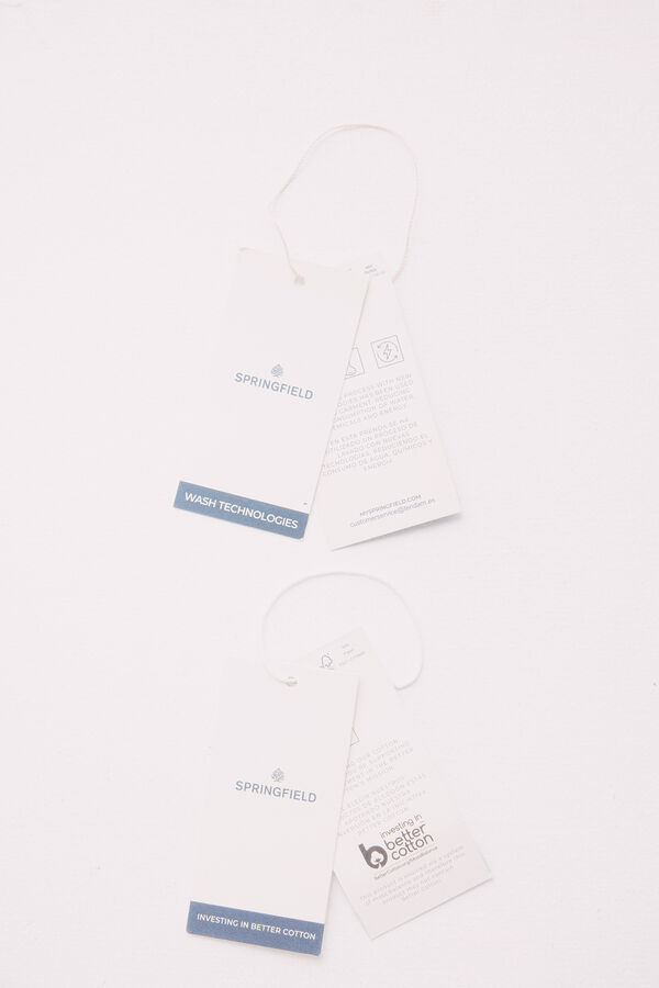 Springfield Jeans blanco straight fit marfil