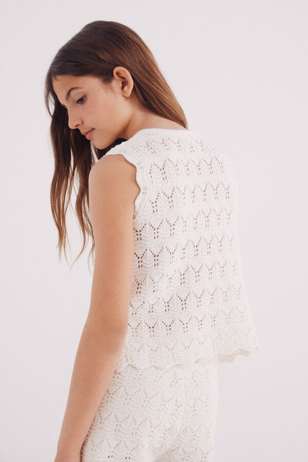 Springfield Kids Top de malha para menina bege