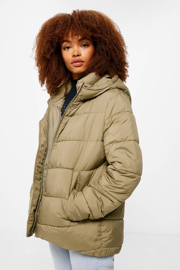 Springfield Chaqueta Corta Acolchada Poli&eacute;ster Reciclado verde