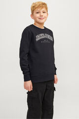 Jack & Jones Junior Sudadera regular fit estampada negro