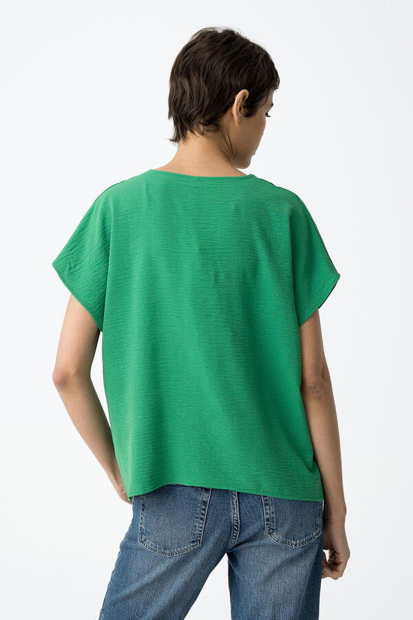 Tiffosi Blusa Satinada verde