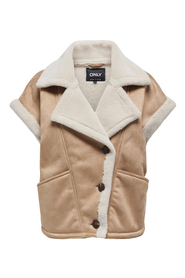 Only Colete de borrego cru