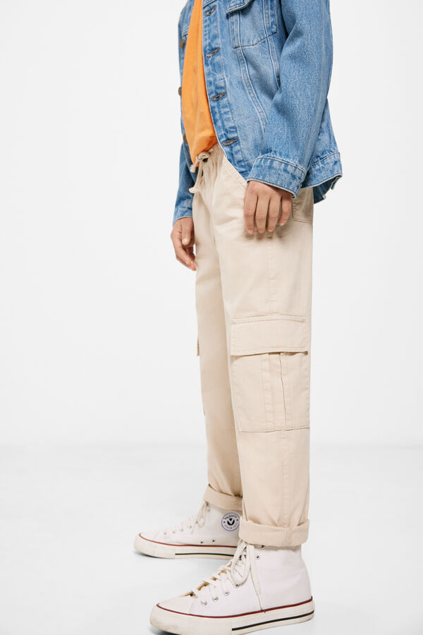 Springfield Kids Pantalon cargo ni&ntilde;o beige