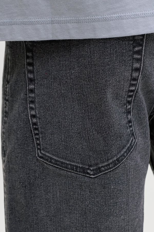 Jack & Jones Bermuda regular stone wash preto