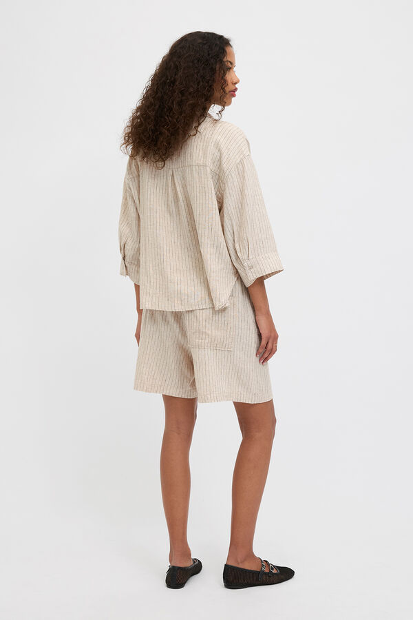 Jack & Jones Camisa de ver&atilde;o oversized cinzento