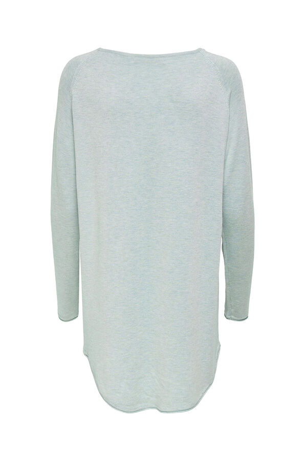 Only Jersey de punto cuello redondo azul