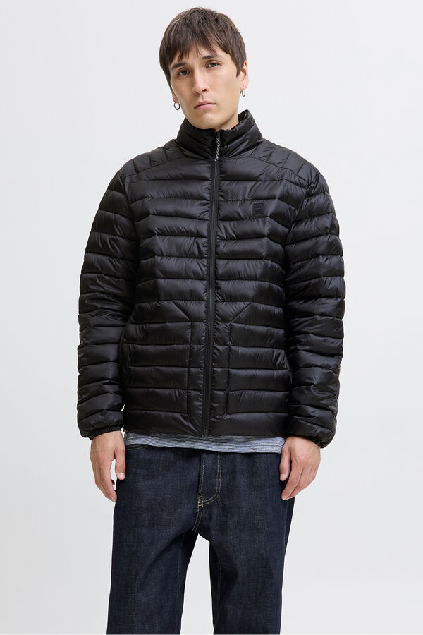 Jack & Jones Blus&atilde;o acolchoada leve preto