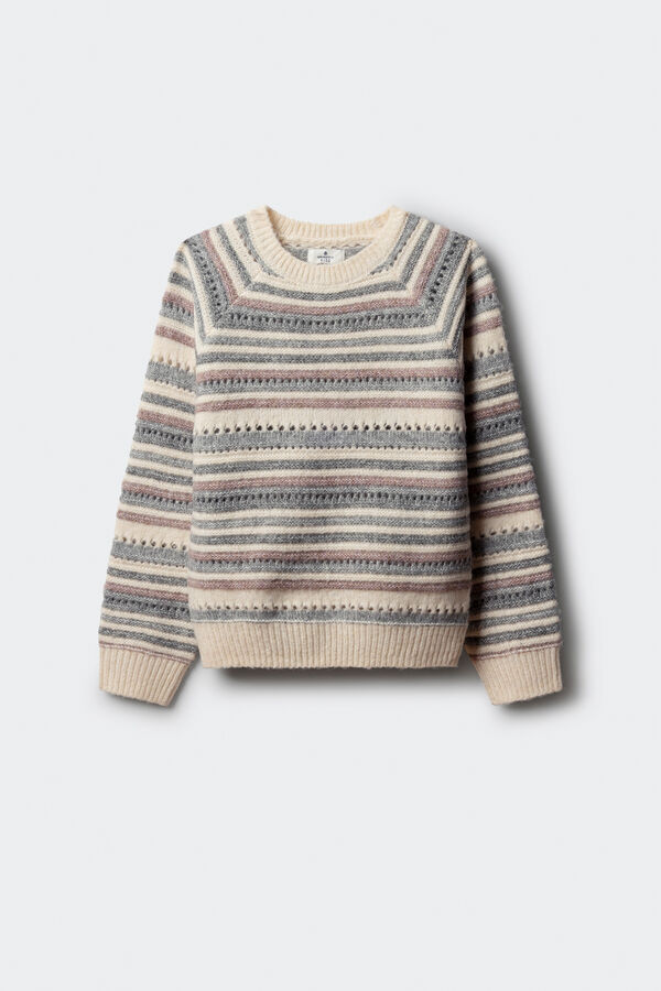 Springfield Kids Jersey rayas ni&ntilde;a morado/lila