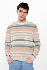 Springfield Jersey rayas color fantas&iacute;a naranja