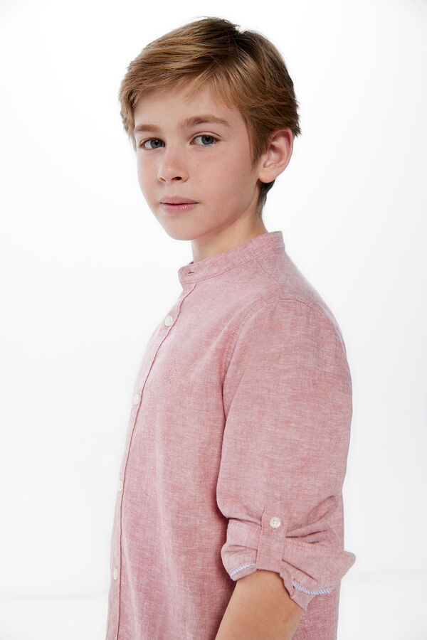 Springfield Kids Camisa lino ni&ntilde;o rosa