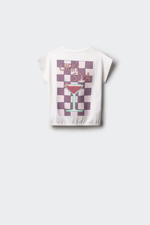 Springfield Kids Camiseta cherry soda niña blanco