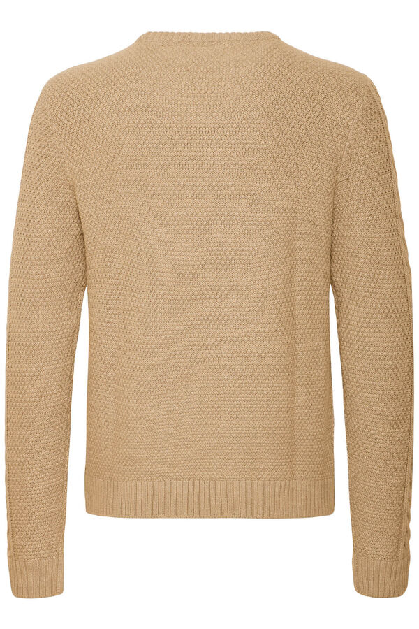 Blend Jersey cuello alto beige