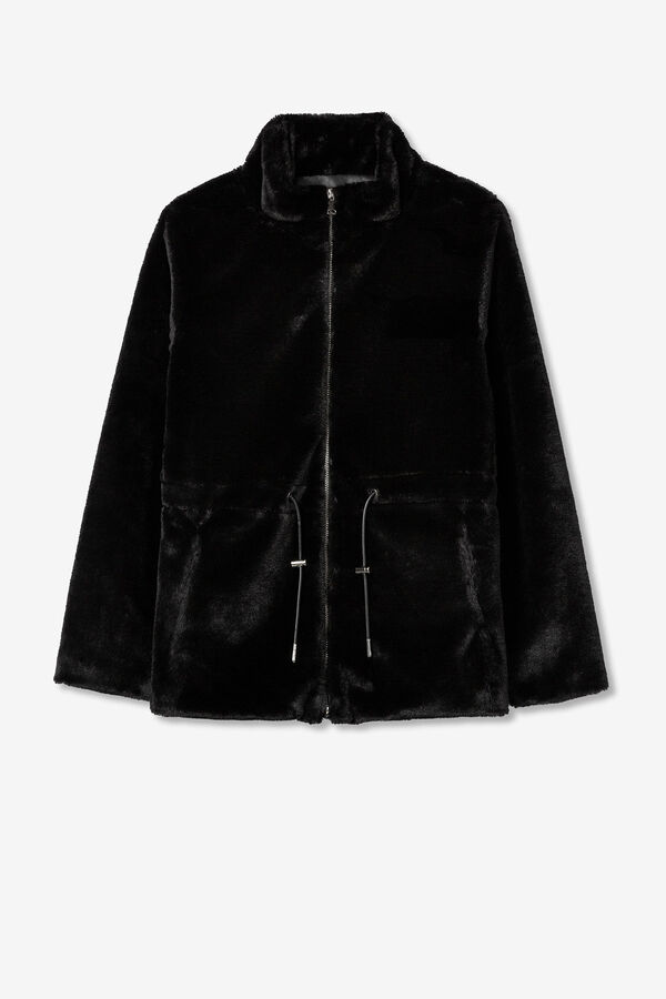 Tiffosi Chaqueta de Pelo negro