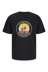 Jack & Jones PLUS Camiseta PLUS com corte padr&atilde;o preto