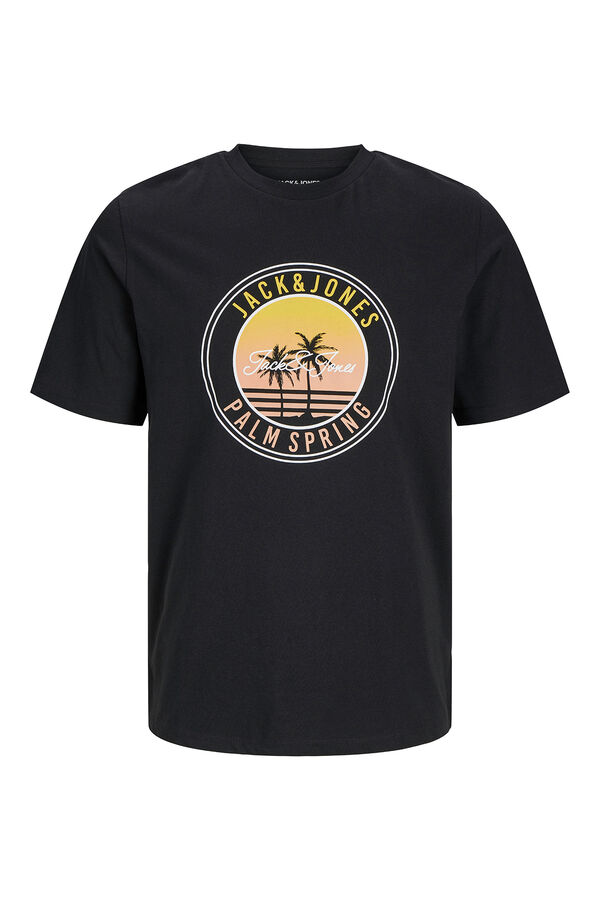 Jack & Jones PLUS Camiseta PLUS com corte padr&atilde;o preto