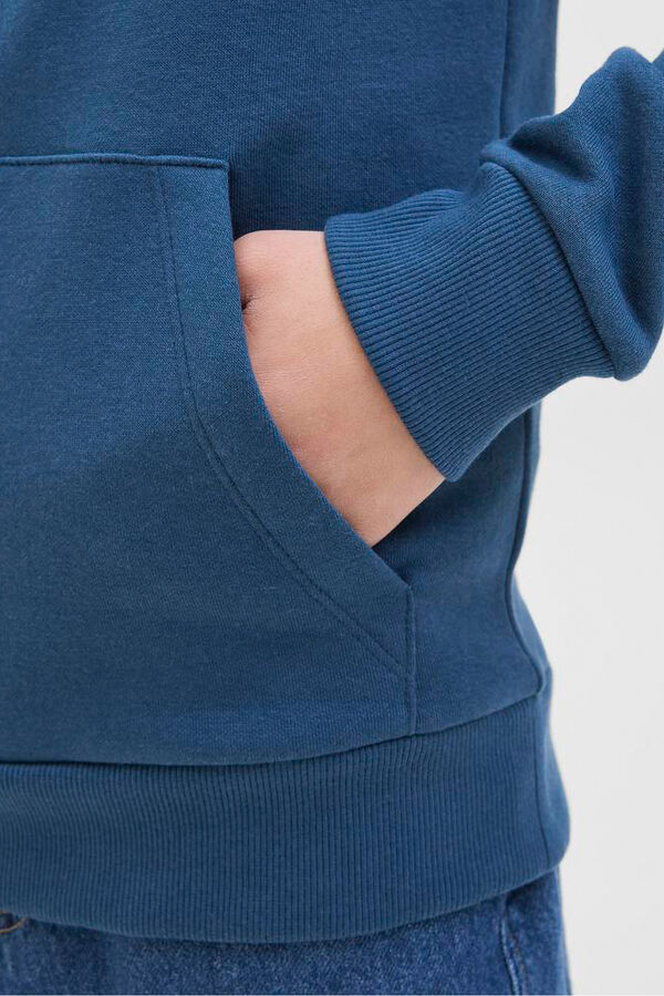 Jack & Jones Junior Sudadera logo con capucha azul