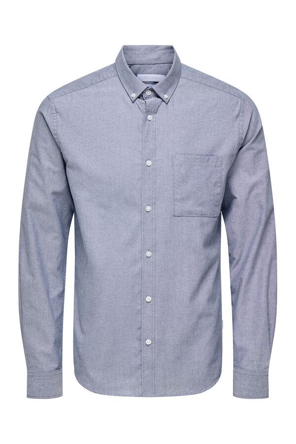 Only & Sons Camisa de manga comprida azul