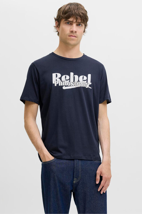 JJ REBEL Camiseta regular fit azul