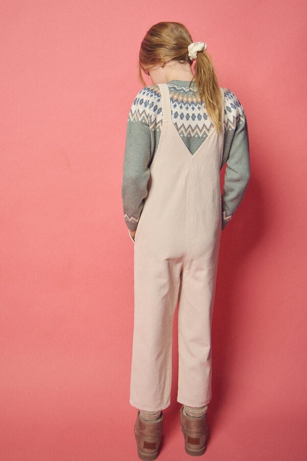 Springfield Kids Macac&atilde;o de veludo de menina azul