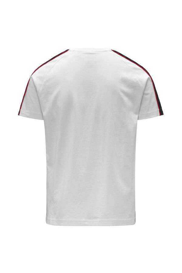 Kappa Camiseta de calle de algod&oacute;n para hombre blanco